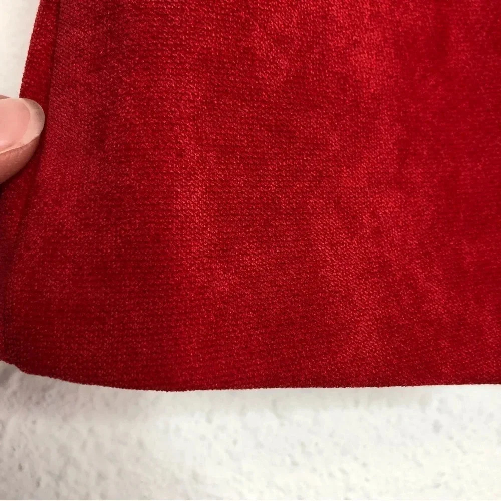 NWT Mayoral holiday dress red sueded cap sleeve size 12 months - Picture 10 of 11